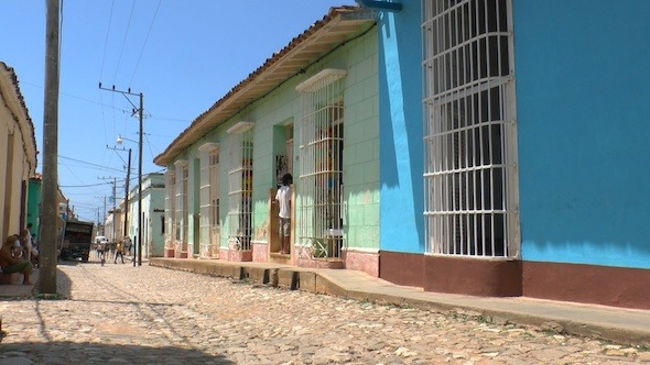 Typical Colonial Street Of Trinidad, Cuba