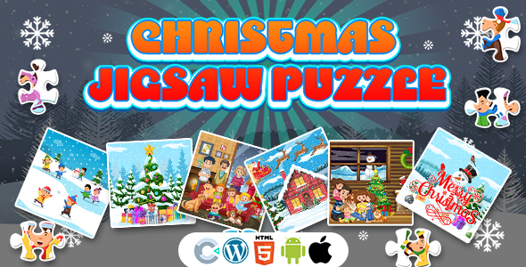 Christmas Jigsaw Puzzle Game (Construct 3 | C3P | HTML5) Christmas Game