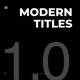 Modern Titles | FCPX - VideoHive Item for Sale