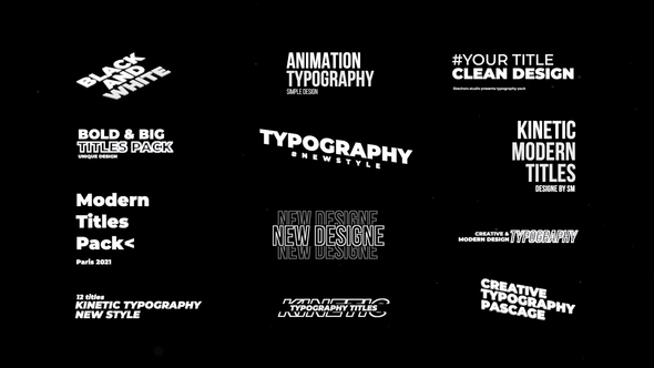 Typography Titles 2.0 | FCPX & Apple Motion alt