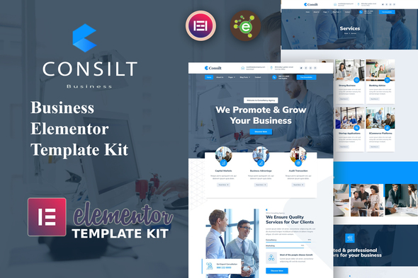 Consilt - Business & Consulting Elementor Template Kit