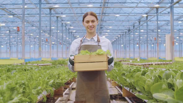 Portrait of Woman in Hothouse