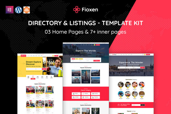 Fioxen – Travel Directory & Listings Elementor Template Kit