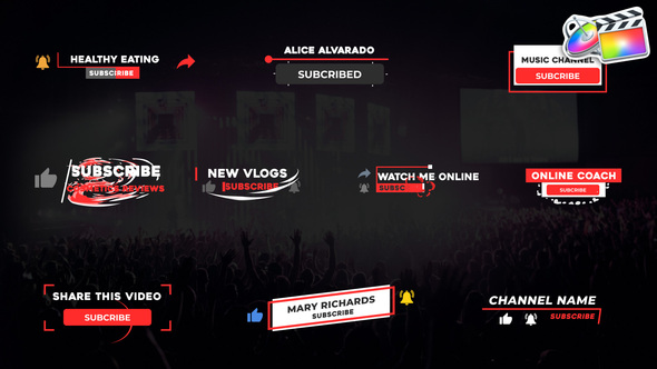 Subscribe Pack | FCPX alt