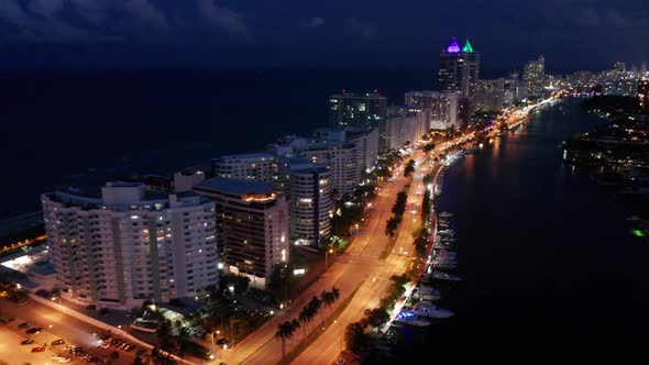 Miami Beach At Night