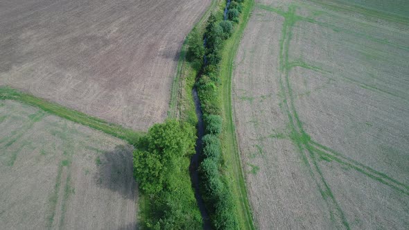 French Vexin Regional Natural Park seen from the sky