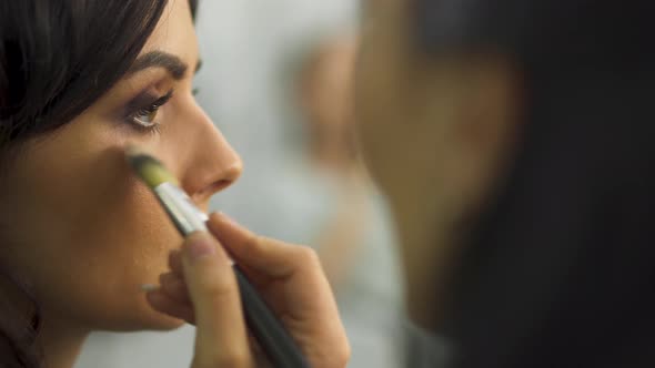 Beautiful Young Girl in a Beauty Salon