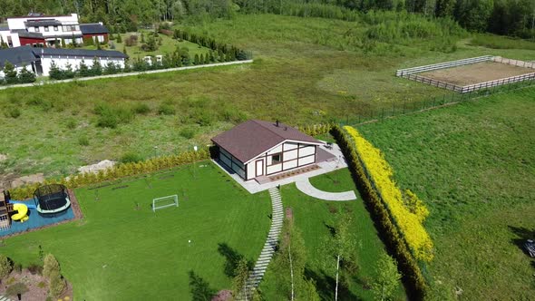 Aerial Video of an Expensive Country House