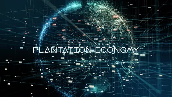 Digital Data Earth Plantation Economy