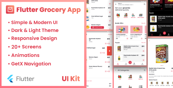 Flutter Grocery App UI Kit