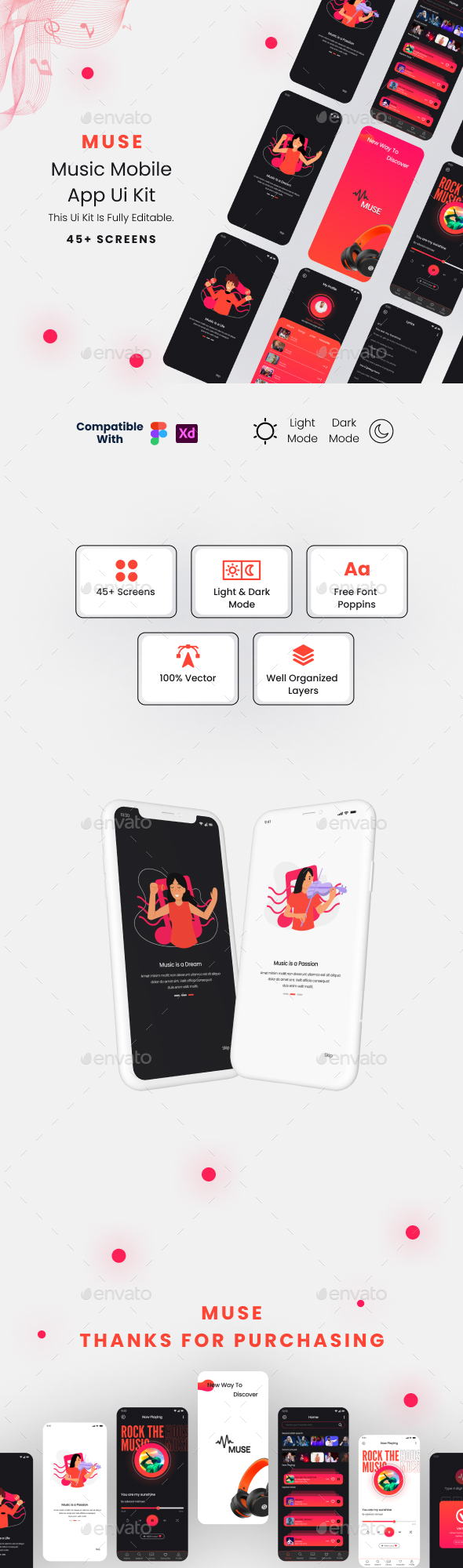 Muse-Music Mobile App Ui Kit