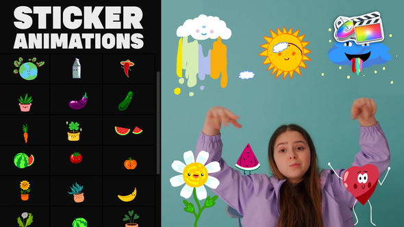 Nature Emoji Stickers Animations | FCPX
