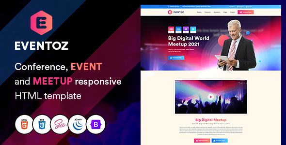 Eventoz - Conference, Event And Meetup HTML Template