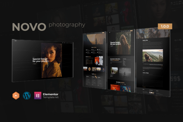 Novo - Photography Elementor Template Kit