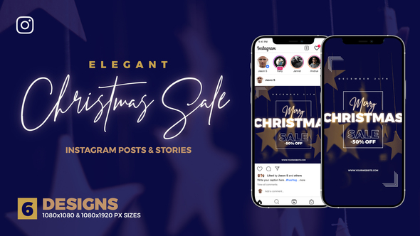 Merry Christmas Instagram Sale V73