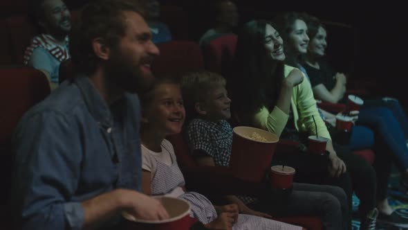 Family Weekend in Movie Theater