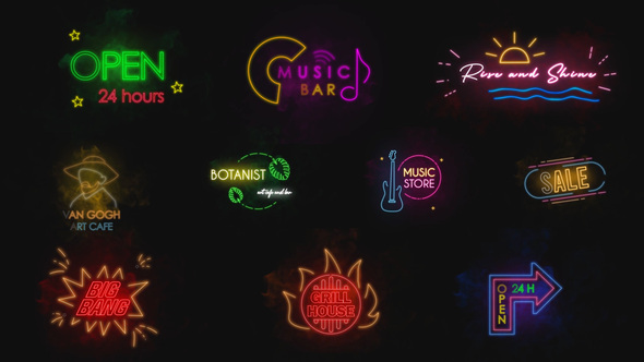Neon Titles || Premiere Pro MOGRT