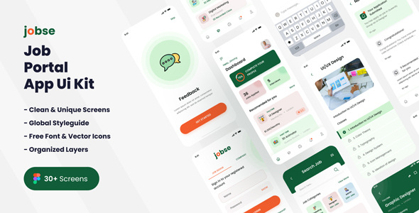 Jobse - Job Portal App Figma UI Template