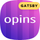 Opins - Gatsby React App Landing Page Template - ThemeForest Item for Sale