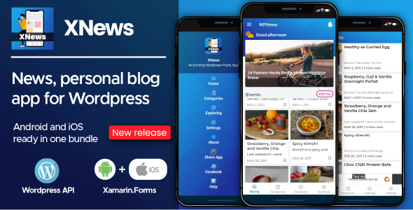 Xnews - Android + Ios News/Posts/Blog App With Wordpress Backend