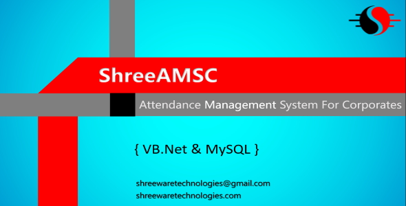 ShreeAMSC - Attendance Management System for Corporates in VB.Net and MySQL