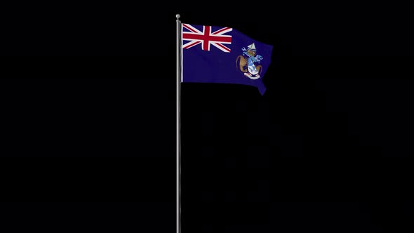 Tristan Da Cunha Flag Pole Loops With Alpha
