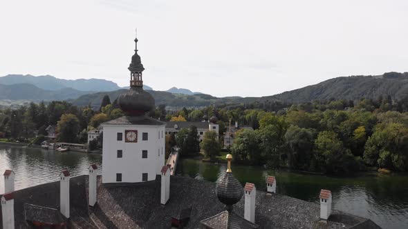 Scenic View on Gmunden Schloss Ort