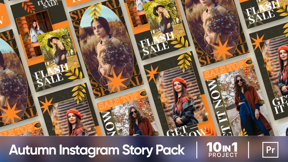 Autumn Vibes Sale Promo | Instagram Story Pack (MOGRT)