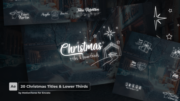 20 Christmas Titles & Lower Thirds \ AE alt