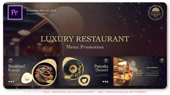 Luxury Restaurant Menu