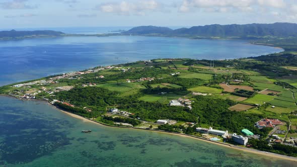 Aerial view of ishigaki island