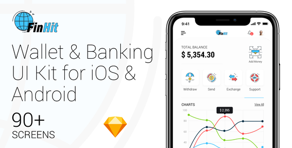 FinHit - Wallet & Banking UI Kit for iOS & Android