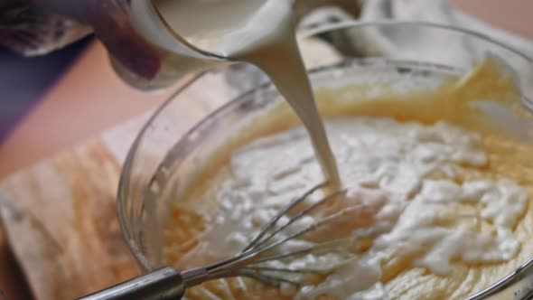 Bake the Dough for the Cake in the Form of Baking