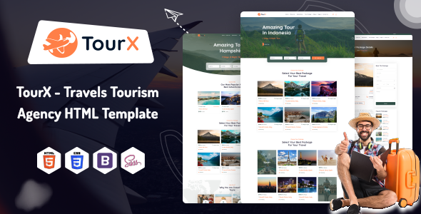 TourX - Travels Tourism Agency HTML Template