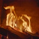 The flame of fire burns in the fireplace. - VideoHive Item for Sale
