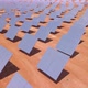 Aerial of solar panels, on solar energy farm - VideoHive Item for Sale