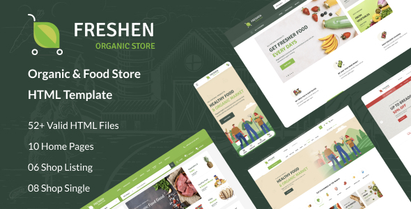 Freshen - Organic Food Store HTML Template