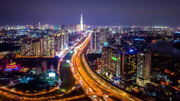 Ho Chi Minh Drone Hyper Lapse - District 2