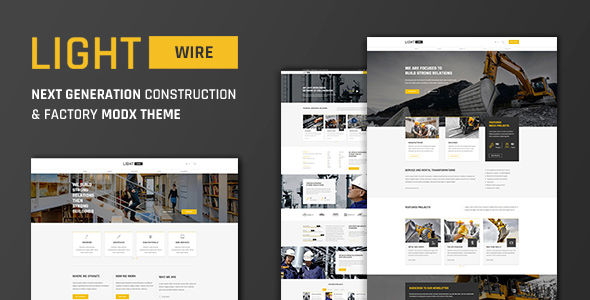Lightwire – Construction & Industry MODX Theme