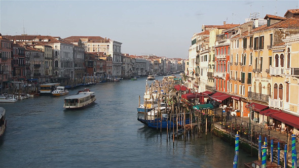 Venice Town View From Rialto Bridge