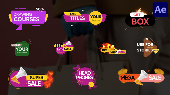 Sale Titles | After Effects alt