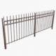 Old Rusty Fence Low-poly PBR model - 3DOcean Item for Sale