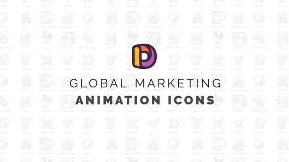 Global marketing - Animation Icons