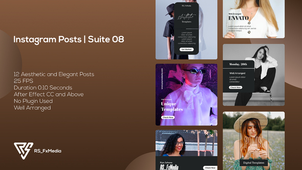 Instagram Posts | Dynamic Plain | Suite 08 alt