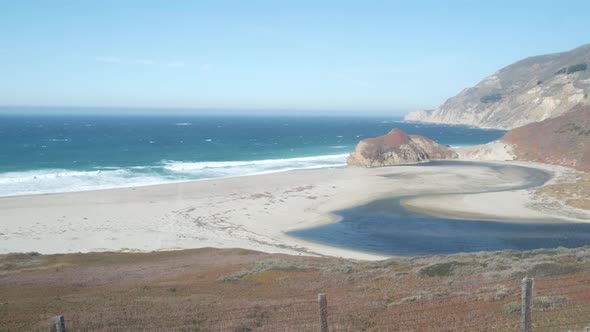 Little Sur River Beach on Pacific Coast Highway 1