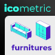 Icometric - Furniture Icons - GraphicRiver Item for Sale