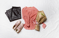 top view of flat lay clothes and accessories - PhotoDune Item for Sale