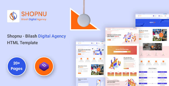 Shopnu - Digital Agency HTML template