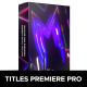 Motion Titles Library for Premiere Pro - VideoHive Item for Sale