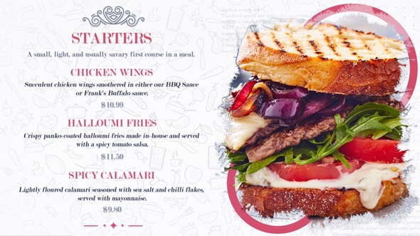 Restaurant Food Menu Slides alt